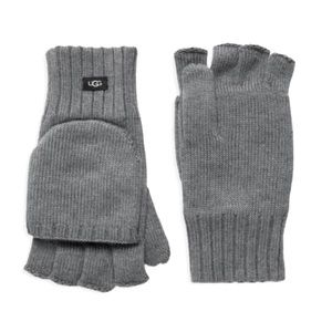 UGG Gray Fingerless Gloves